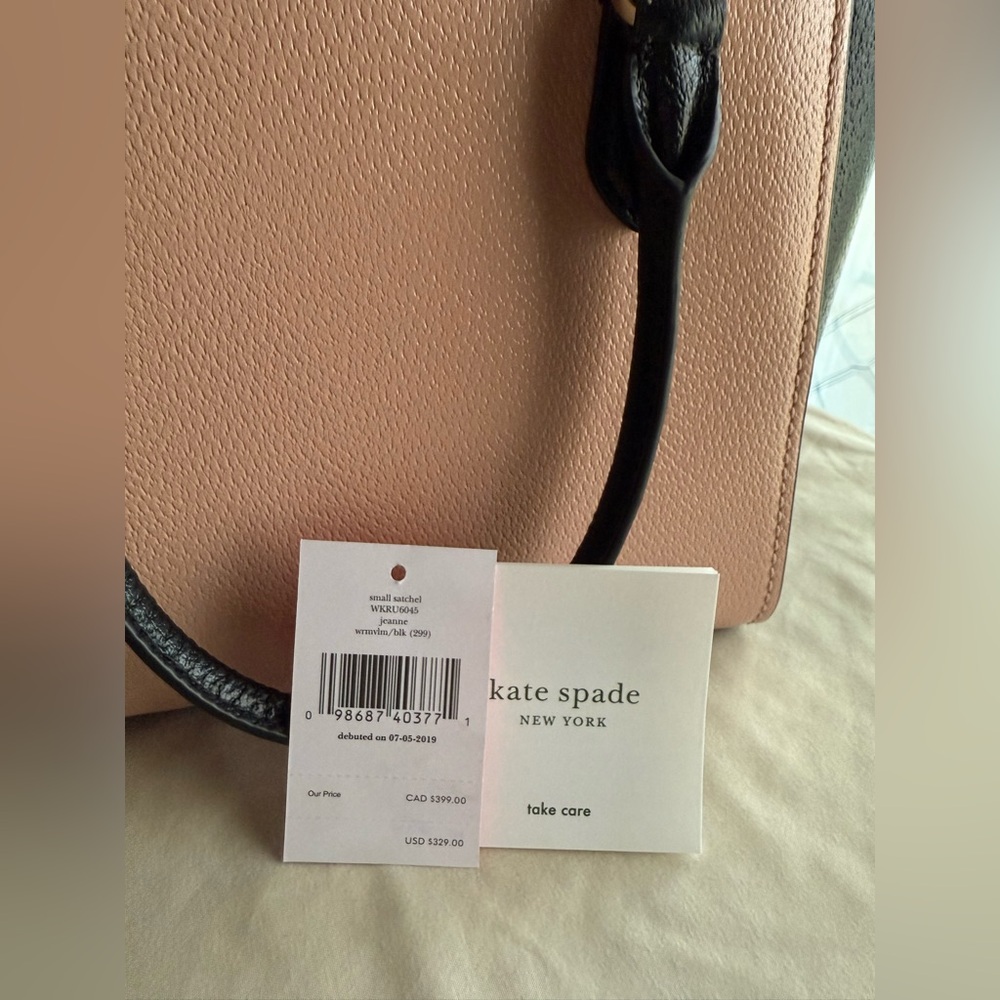 🔥 Fire Sale 🔥
Kate Spade Jeanne Medium Blush Pink/Black Satchel With Tag - Picture 10 of 11